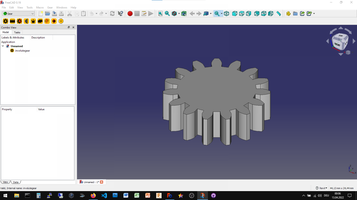 Modeling gears for functional prototypes in FreeCAD Aleksander Sadowski